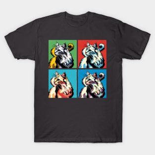 American Bobtail Pop Art - Cat Lovers T-Shirt